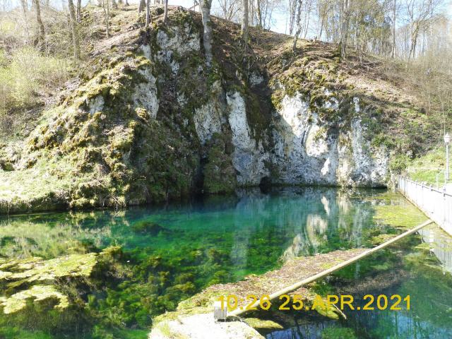 Die Quelle der Brenz liegt im Landkreis Heidenheim auf der östlichen Schwäbischen Alb. Ihr Wasser entfließt dem Brenztopf in Königsbronn, einer typischen Karstquelle mit großer Schüttung, die leicht erreichbar an einer Felswand auf etwa 500 m ü. NHN liegt.