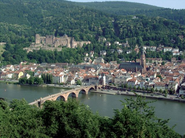 Heidelberg Blick auf das Schloss