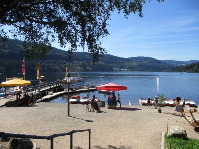 Der Titisee ist ein See im südlichen Schwarzwald in Baden-Württemberg. Er bedeckt eine Fläche von 1,07 km2 und ist durchschnittlich 20 m tief. Seine Entstehung verdankt er dem Feldberg-Gletscher, dessen im Pleistozän entstandene Moränen heute seine Ufer bilden. Gespeist wird er von dem das Bärental durchfließenden Seebach, der am Seebuck, am Osthang des Feldberg-Massivs, dem Feldsee entspringt. Der Ausfluss des Sees auf 840 m ü. NHN ist die Gutach, die ab dem Zusammenfluss mit der Haslach unterhalb von Kappel den Namen Wutach trägt. Damit entwässert der Titisee schließlich zusammen mit der Wutach zwischen Tiengen und Waldshut in den Hochrhein. Am Nordufer liegt der gleichnamige Kurort, der Teil der Stadt Titisee-Neustadt ist. Der südwestliche Teil liegt auf Hinterzartener Gemarkung. Die Wasserqualität des Titisees wird an den beiden Badestellen Strandbad und Sandbank während der Badesaison regelmäßig mit Wasserproben kontrolliert. Die Ergebnisse der Laboruntersuchungen sind über die Badegewässerkarte des Landesgesundheitsamts abrufbar.