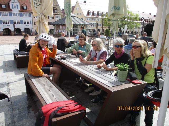 Kaffeepause in Freudenstadt/Marktplatz
