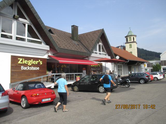 Kaffeepause in Baiersbronn/Bahnhof