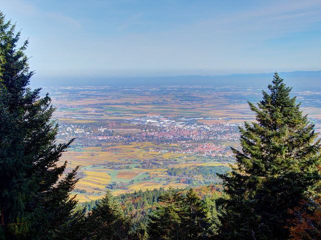 Blick vom Mont St. Odilie