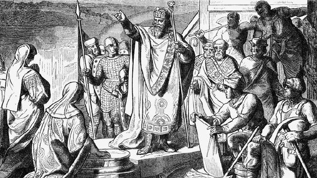 Die Salier waren ein ostfränkisches Adelsgeschlecht, das im Hochmittelalter das römisch-deutsche Reich regierte. Sie regierten von 1024 bis 1125 und stellten vier Kaiser im Heiligen Römischen Reich.