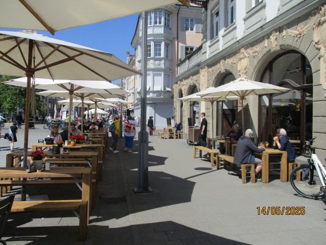 Blick in die Hauptstr. in Konstanz