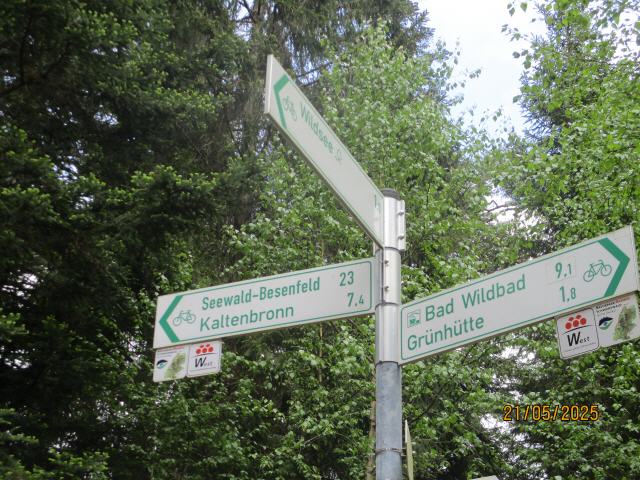 Wegweiser Nordschwarzwald Tour