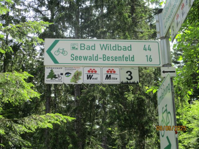 Richtungspfeil zur Nagoldtal Tour