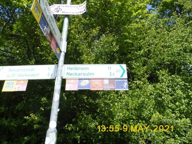 Wegweiser Kocher Tour