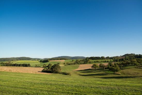Die Landschaft zwischen Rhein und Main.